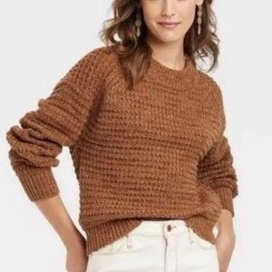 Universal Thread Warm Brown Crew Neck Sweater